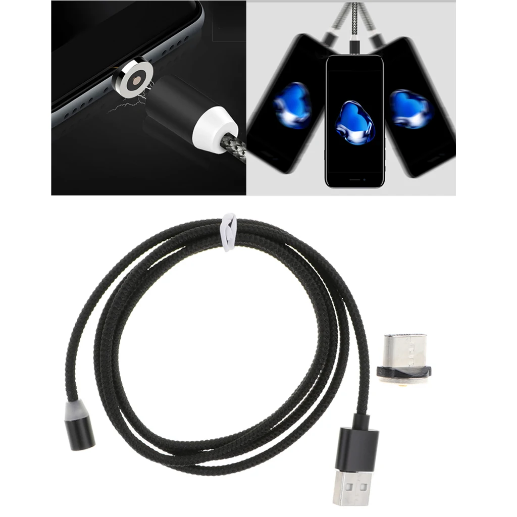 3 в 1 черный кабель для быстрой зарядки и синхронизации данных с наконечником типа