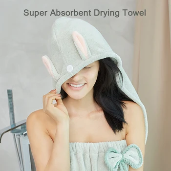 

1pcs Microfibre Towel Dry Hair Cap After Shower Womens Girls Super Absorbent Soft Shower Caps Bathing Tools Head Wrap