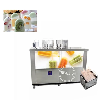 

Professional commercial 6 molds Ice-cream stick making machine/Fruit sorbet maker /Ice lolly freezer popsicle machine for sale