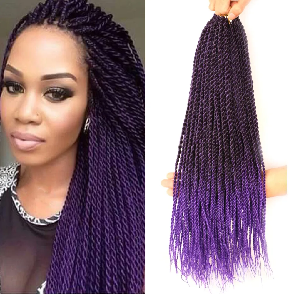 Mtmei Hair Black Purple Ombre Braiding Hair 18 Senegalese Twist Crochet Hair 30strands Small Cute Havana Twist Crochet Braids Senegalese Twist Braids Aliexpress