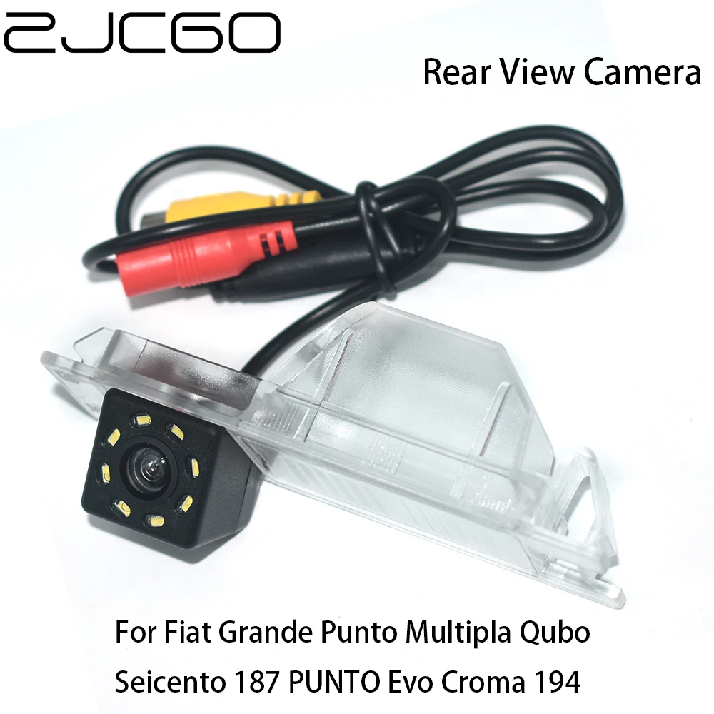

ZJCGO HD CCD Car Rear View Reverse Back Up Parking Camera for Fiat Grande Punto Multipla Qubo Seicento 187 PUNTO Evo Croma 194