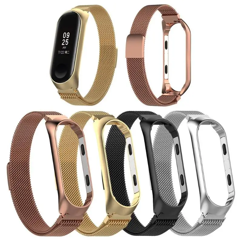 ALLOYSEED браслет браслетный ремешок для часов+ металлическая рамка для Xiaomi Miband 3 4 S