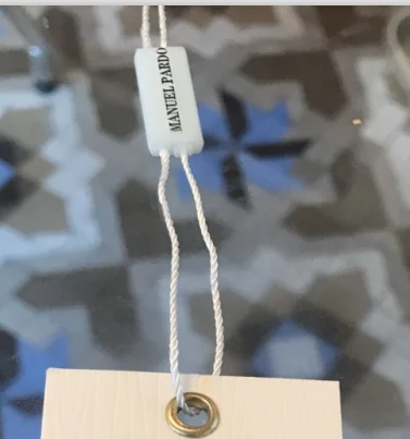 hang tag cords Изготовленный на заказ дизайн логотипа причудливая резка Висячие бумажные бирки - Цвет: hang tag cords