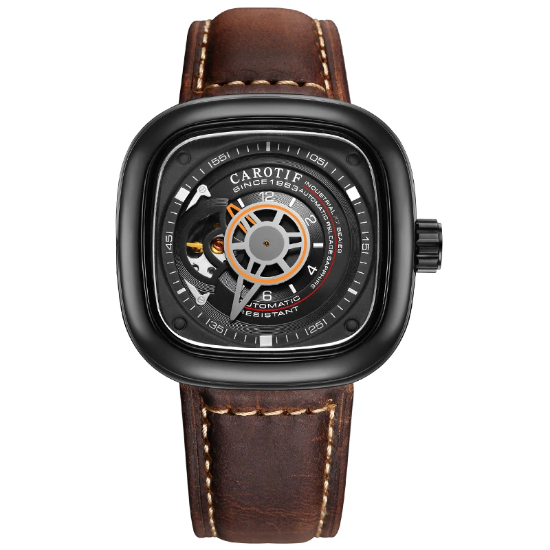 

MOCOCELA MC5 Full automatic mechanical watch male watch hollow large square dial watch