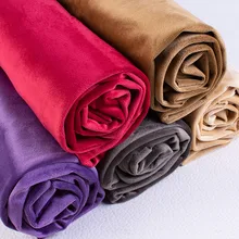 Плотная бархатная ткань для шитья, полиэстеровый материал для дивана, скатерти, занавесок, кукольного шитья, пэчворк, 150x50 см, бархатная ткань