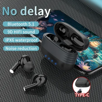 

Original V5.1 wireless earphones bluetooth with case M30 waterproof fingerprint touch HIFI stereo in-ear Earbuds with microphone