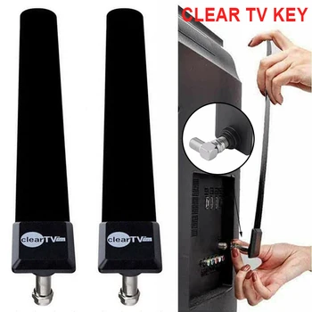 

Clear TV Antenna Key HDTV Free TV Stick Satellite Indoor Antenna Receiver Signal Enhancement For Digital TV Home Plug