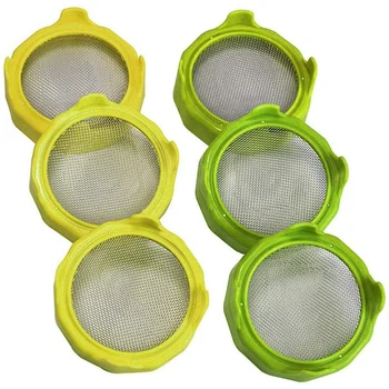 

Seed Sprouting Lids,316 Stainless Steel Sprouting Lids for Wide Mouth Mason Jars, Mesh Sprouting Lids for Grow Broccoli, Alfalfa
