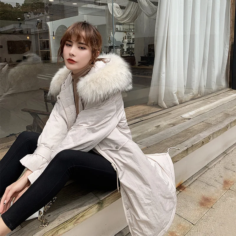 Winter jacket women Overcoming Long-style Warm Coat Knee-Crossing Korean Edition Thicker, Loose and Slender Down Cotton Clothe