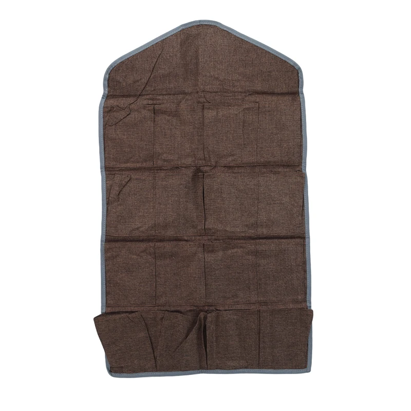 Folding 16 Grid Storage Box Socks Toy Underwear Sorting Storage Bag Door Wall Hanging Closet Organizer Multifunction