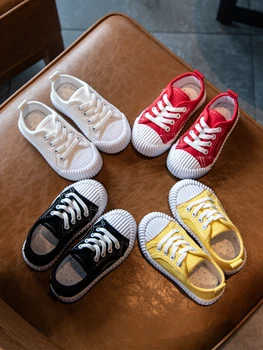 

Children's canvas shoes Spring and Autumn Girl shoes Boys Board shoes breathable shoes