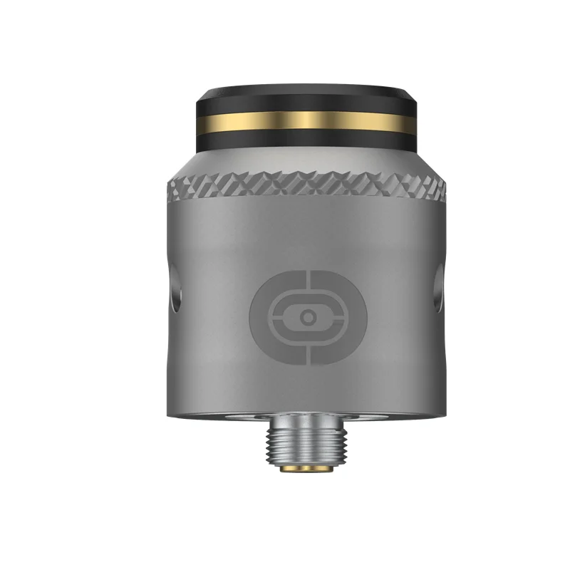 Gun Metal Augvape OCCULA RDA атомайзер внутренний-подседельный хомут дизайн 24 мм 5 мл Peek Insulatore 10 м кончик капельного потока Двойной Вниз Vape танк - Цвет: Gun Metal