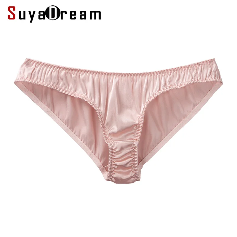 

Women G string 92% Natural silk 8%Spanded Sexy Low Waist Panties for Women T shape Underwear 2019 New