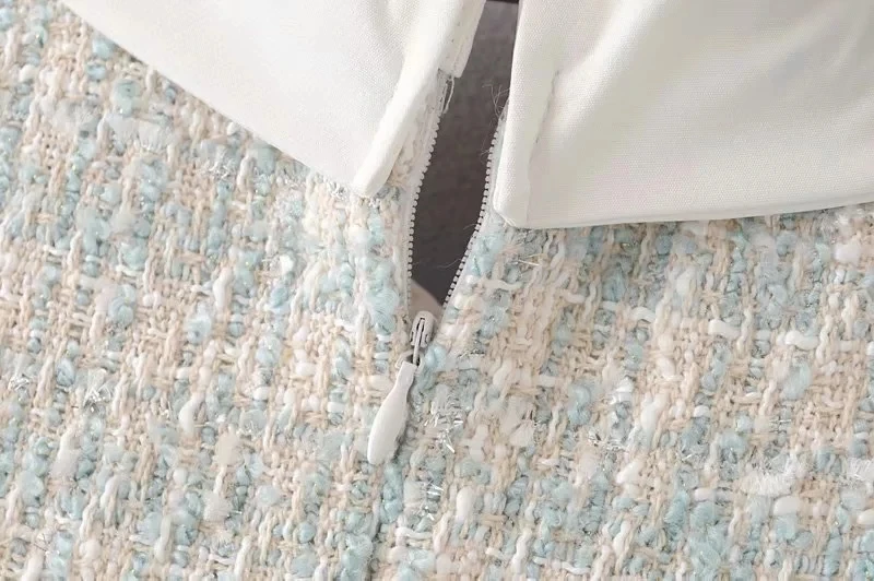 Boho винтажное цветное твидовое Платье женское повседневное сексуальное мини-платье с коротким рукавом Корейская одежда Kawaii платья уличная одежда vestidos