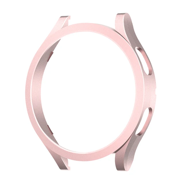 Watch Case For Samsung Galaxy Watch 4 44mm PC Matte Cover  Protective Compatible Galaxy Watch 4 40mm Clock Bumper Shell Rose Gold