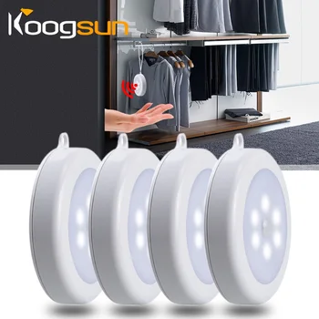 

Wireless LED Under Cabinet Light PIR LED Sensor Light Easy Install for Wardrobe Cupboard Closet Bedroom Kitchen Stair Night Lamp
