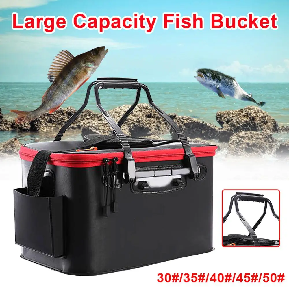 

Hot Sale 11/19/23/28/35L Collapsible Folding Thicken Live Fishing Box EVA Tank Bucket Camping Outdoor Fishing Bag Tackle Fishbox