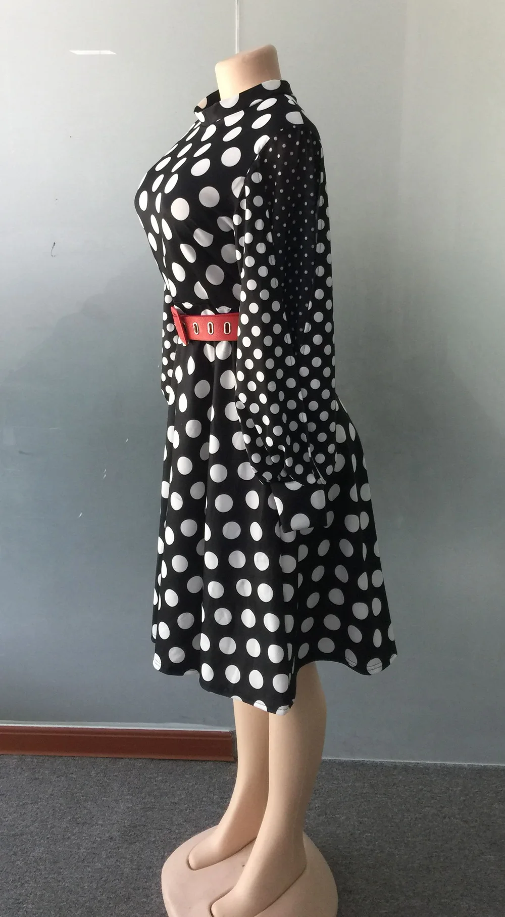 Женские платья в африканском стиле; летнее и осеннее красивое черное платье в горошек; большие размеры; одежда в африканском стиле с длинными рукавами; сказочных снов