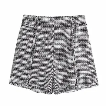 

Woah 2019 Bb45-9820 European and American fashion twill soft cloth shorts