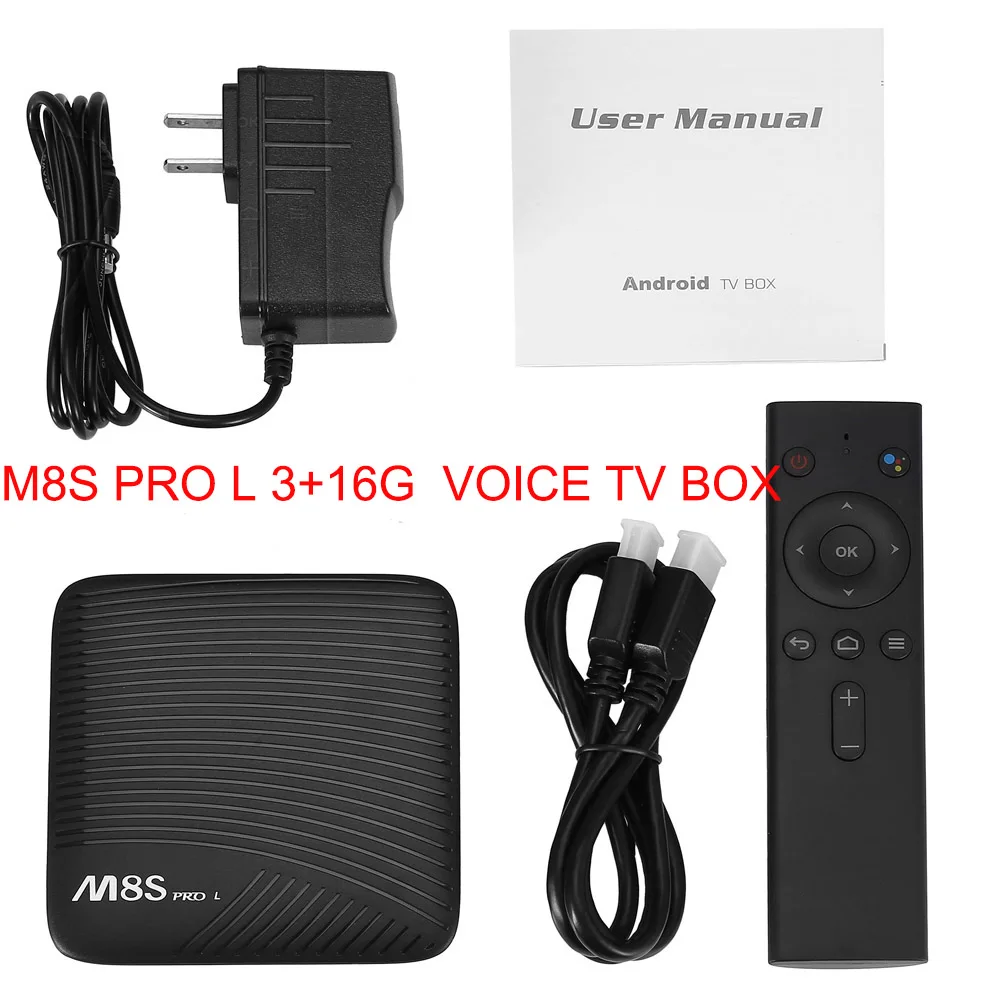 16GATV Mecool Новая ТВ приставка M8S PRO L 3+ 16G/32G ТВ Android 7,1 ТВ приставка Amlogic S912 Восьмиядерный 2,4/5G Wifi приставка ТВ приставка медиаплеер - Цвет: 16GATV