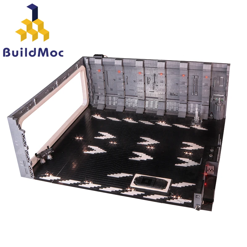BuildMoc светодиодный светильник комплект для звездных войн супер Звездный Разрушитель строительный блок док-327 с 05132 75192 Сокол
