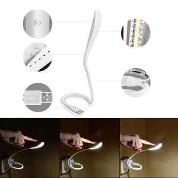 

USB Small Light Notebook Keyboard LED Rechargeable Treasure Portable Eye Energy Saving Table Lamp Touch Dimming Night Light