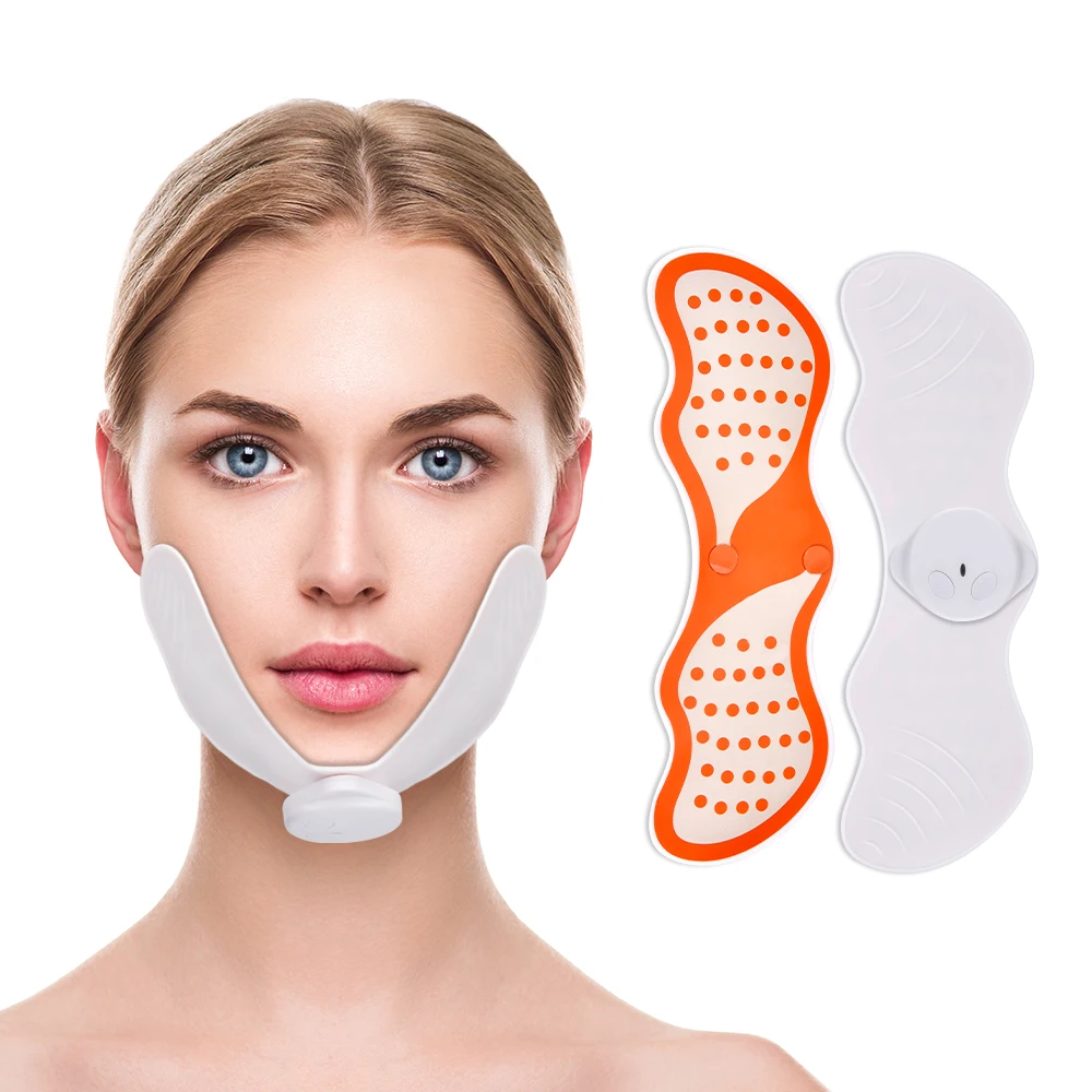

EMS Micro Current Facial Lifting Instrument Reduce Double Chin V Face Slimming Exerciser Stimulator Face Lift Massager