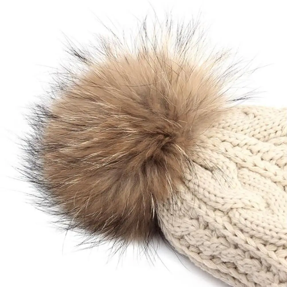 Модная женская зимняя шапка с помпонами Skullies Beanies зимняя модная утолщенная вязаная шапочка из хлопка очаровательные женские мягкие шапочки шапки