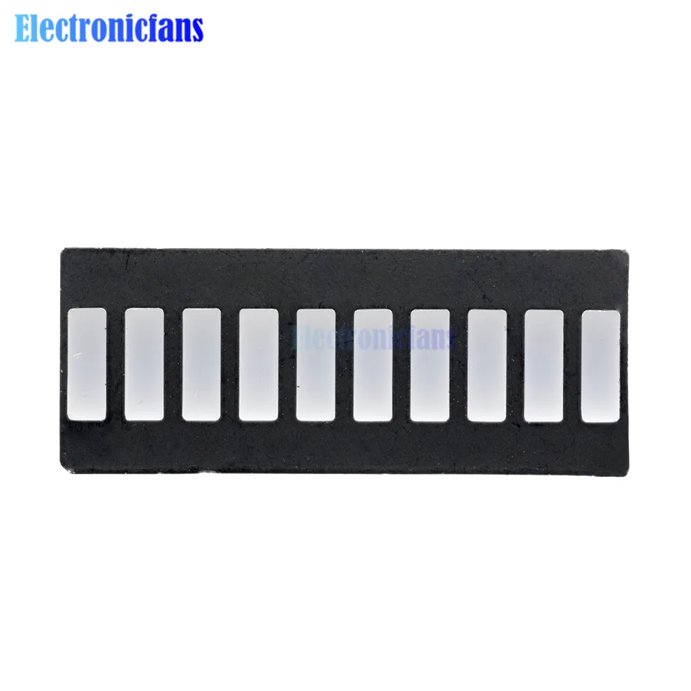 10 Segment LED Bar Light Display Red Yellow Green Blue 5 Segment Red LED Display 4 color battery Capacity Module led matrix module battery capacity indicator