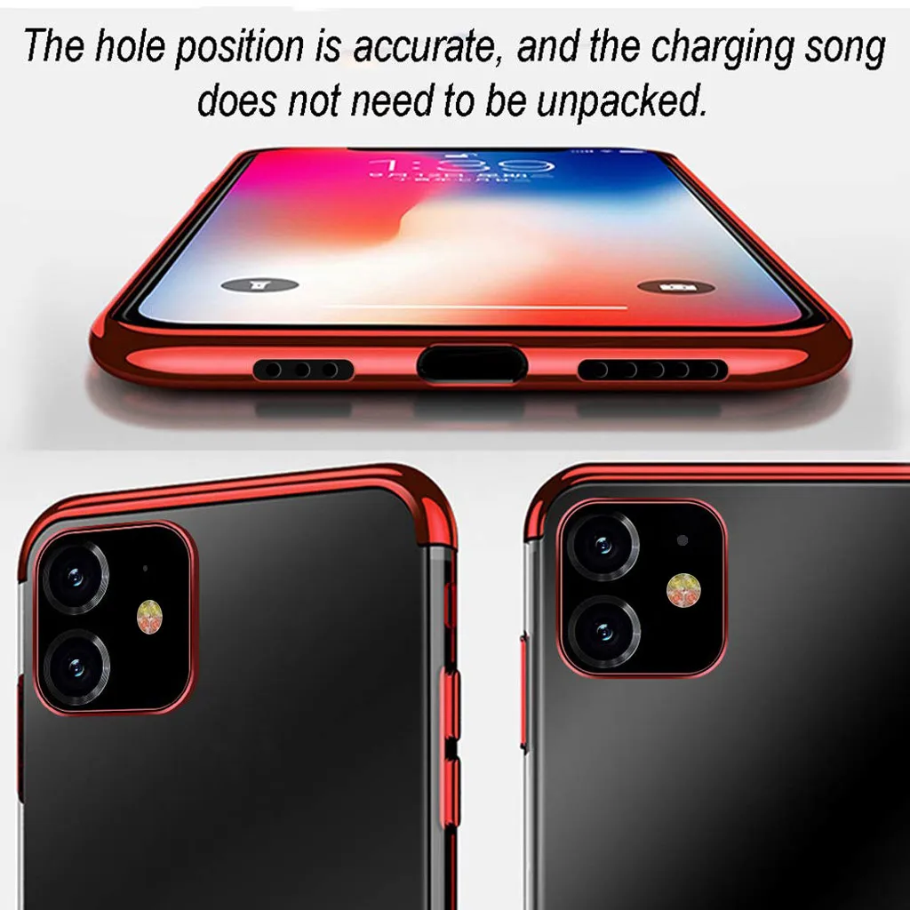 Тонкий прозрачный чехол для телефона s для iPhone 11 11 Pro 11 Pro Max чехол мягкая прозрачная задняя крышка