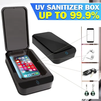

UV Phone Sterilizer Box Mask Phones Cleaner Personal Disinfection Cabinet With Aromatherapy For IPhone/Samsung Xiaomi Mobile Pho