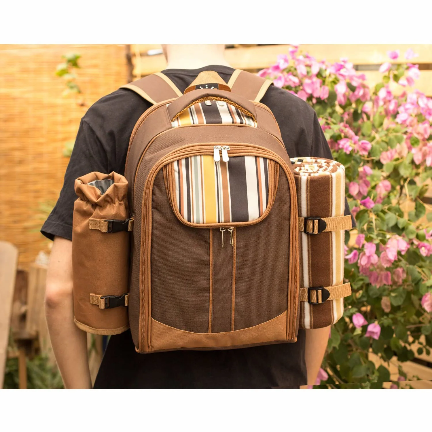 Borsa Pieghevole Per Tavolo Da Campeggio 1,8m – Impermeabile, 600D Oxford, Con Tracolla, Nero
