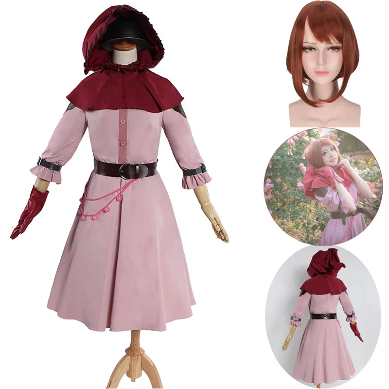 Boku no Hero Academy My Ochako Uraraka cosplay Witch карнавальный костюм на Хэллоуин коричневый парик| |