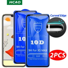 Protetor de tela 10d capa completa para iphone 11 pro max vidro temperado para iphone xr vidro da tela para 12 pro max 12 mini vidro xs