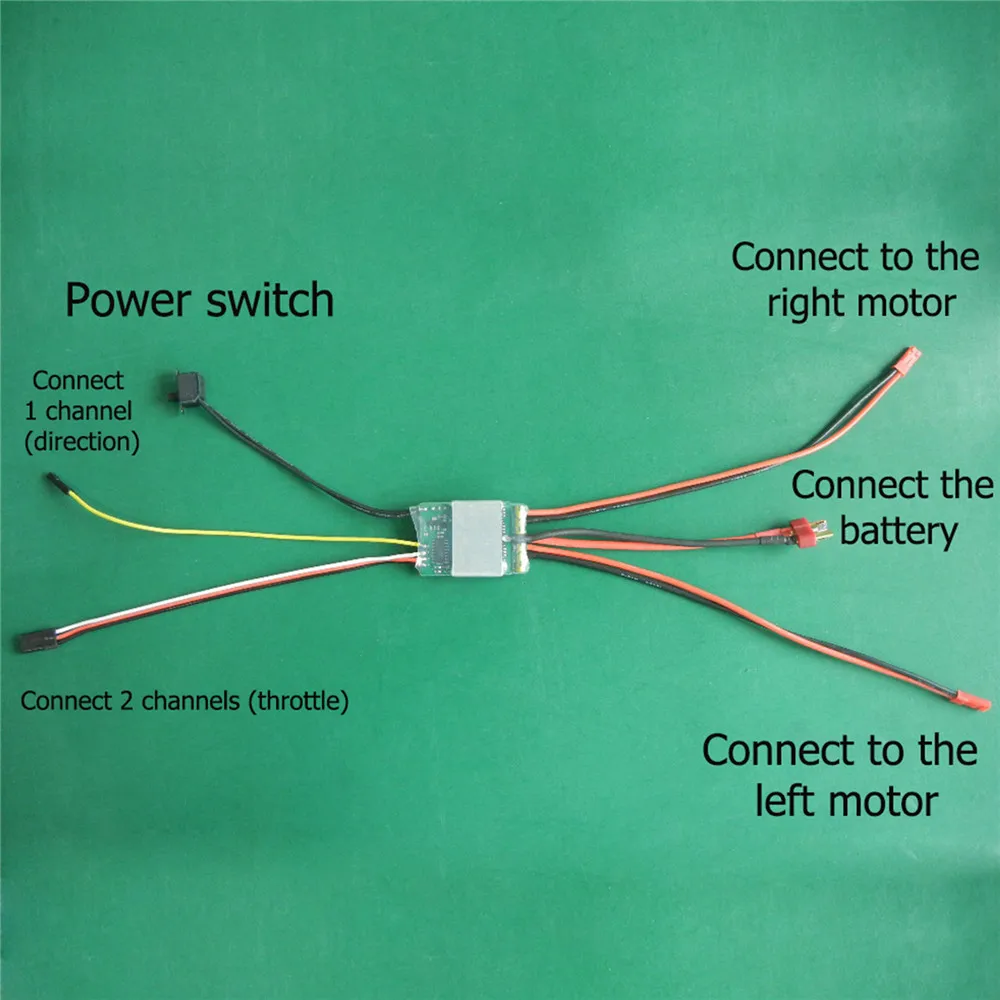 2-4S 1.8Ax2 Dual Way direction Brushed ESC для фотоэлементов обновленные аксессуары | Игрушки и