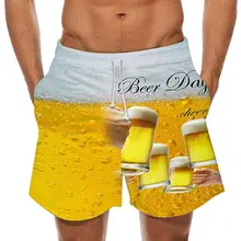 Aliexpress - Oktoberfest print Shorts Drawstring pocket beach pants spoof 3D beer pattern loose Shorts summer Breathable men Shorts