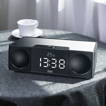 

Bluetooth Speaker 4.3" Display 25W Portable Home FM Radio Alarm Clock Stereo HiFi Wireless Loudspeaker Bass Subwoofer Soundbox