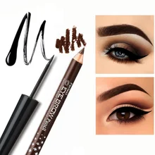 Набор для макияжа Водонепроницаемый долговечный карандаш для глаз жидкий+ 2 шт карандаши для бровей макияж комплект подводок для глаз