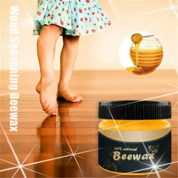 

Brand New Solid Organic Natural Pure Bee-wax Wood Wax Polisher Waterproof Furniture Care Maintenance Beeswax For Home Cleaning