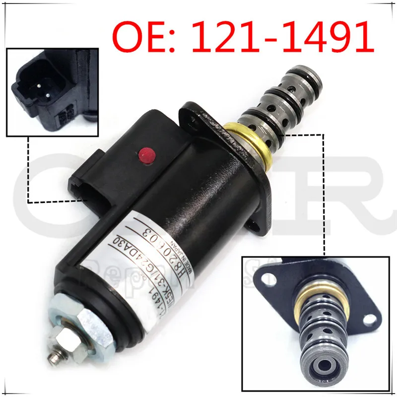 121-1491 Новый Соленоидный клапан для гусеницы E320B/C/D 315C 325C экскаватор