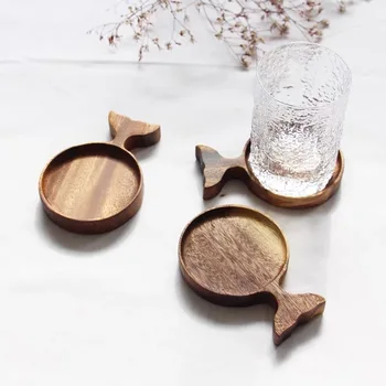 

Fish Tail Design Concrete Coaster Silicone Mold Nordic Style Diy Cement Insulation Mat Mold Coffee Milk Tea Coaster Mold
