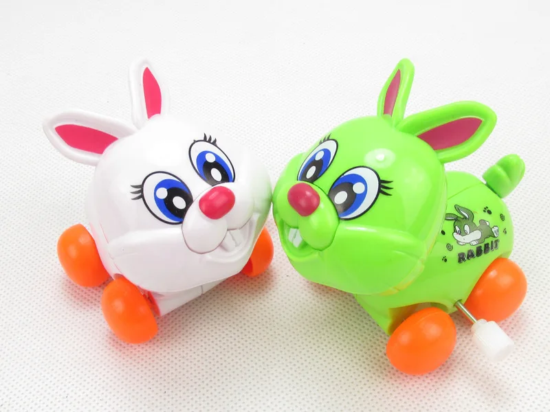 Милый весенний кролик, пластиковая пружинная игрушка