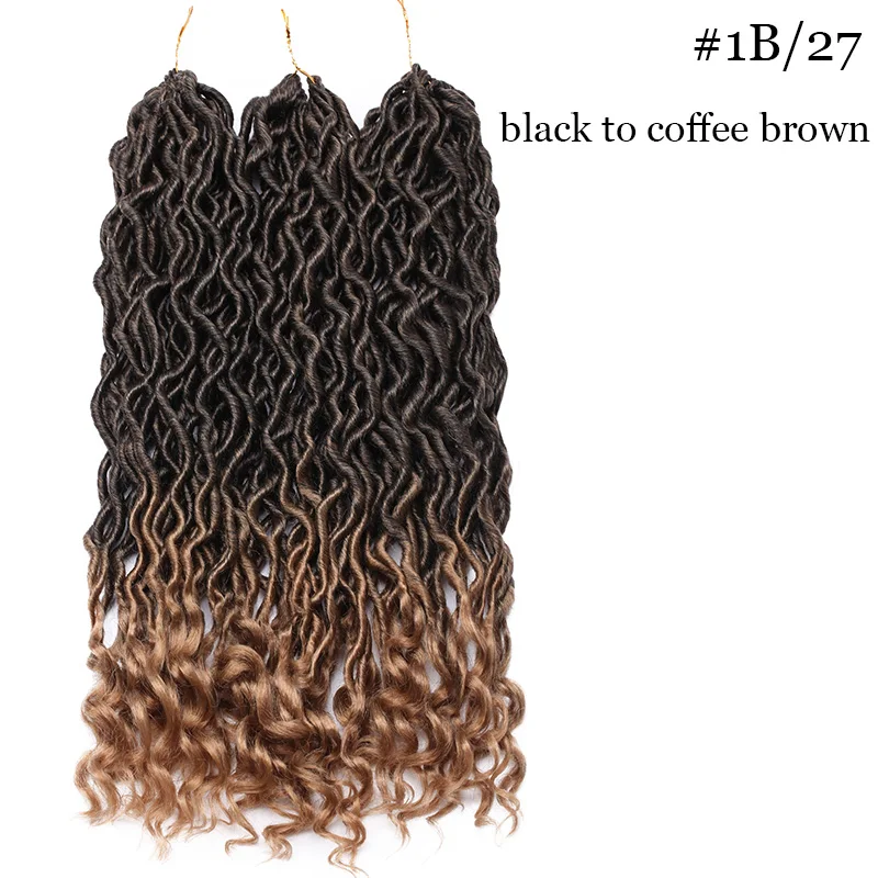 BENEHAIR богиня искусственные локоны в стиле Crochet косы волосы синтетический плетение волос кудрявый/вязание крючком плетение волос Exntension поддельные Для женщин волос - Цвет: T1B/27