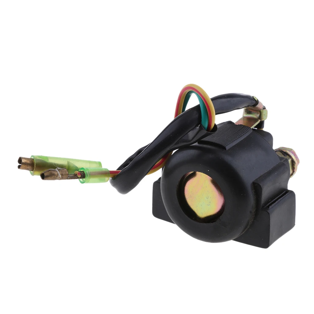 Black Marine Boat Starter Relay Solenoid for Yamaha 40HP Outboard Motor