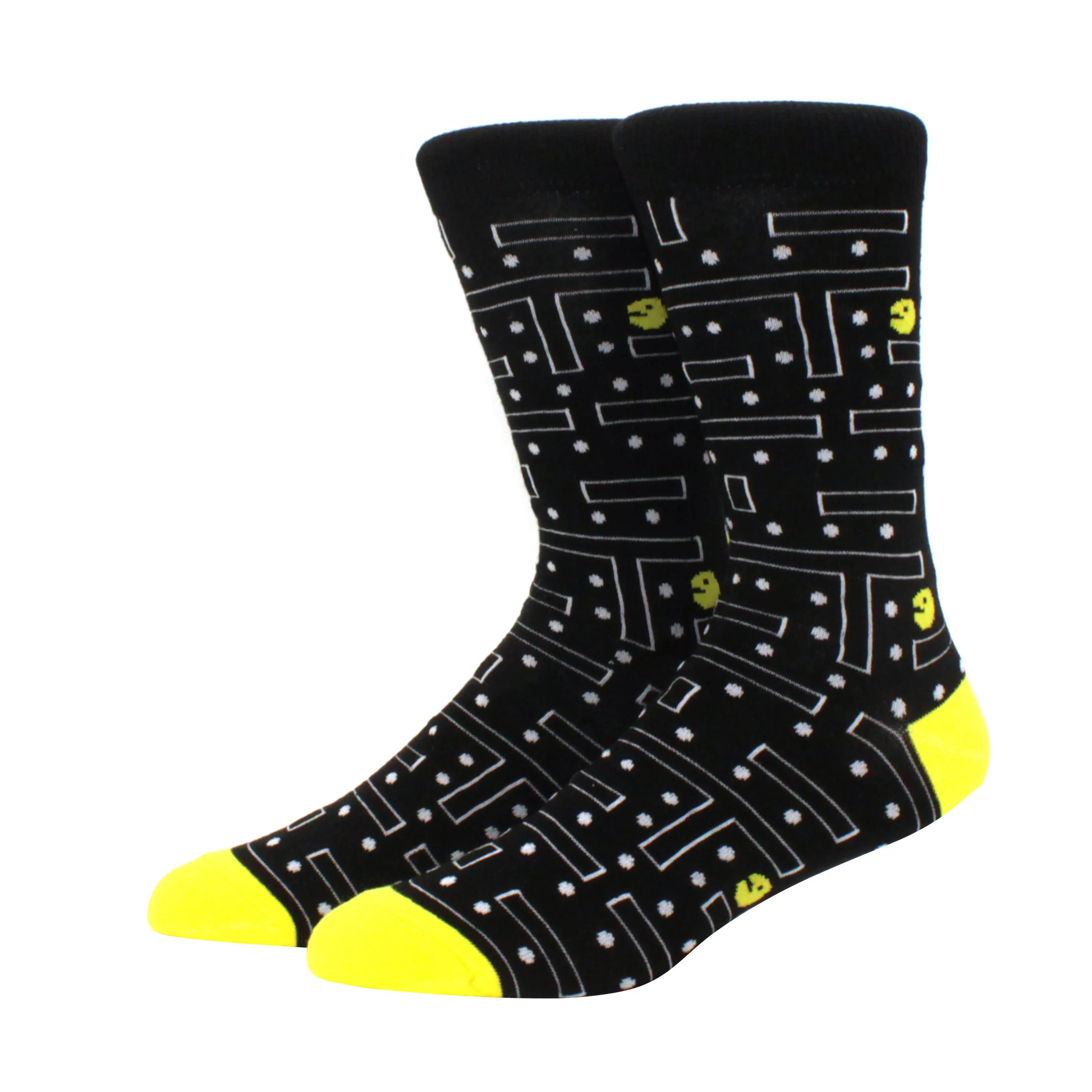 Vibrant Hiphop Cotton Men's Socks - Harajuku Fun Animal Design