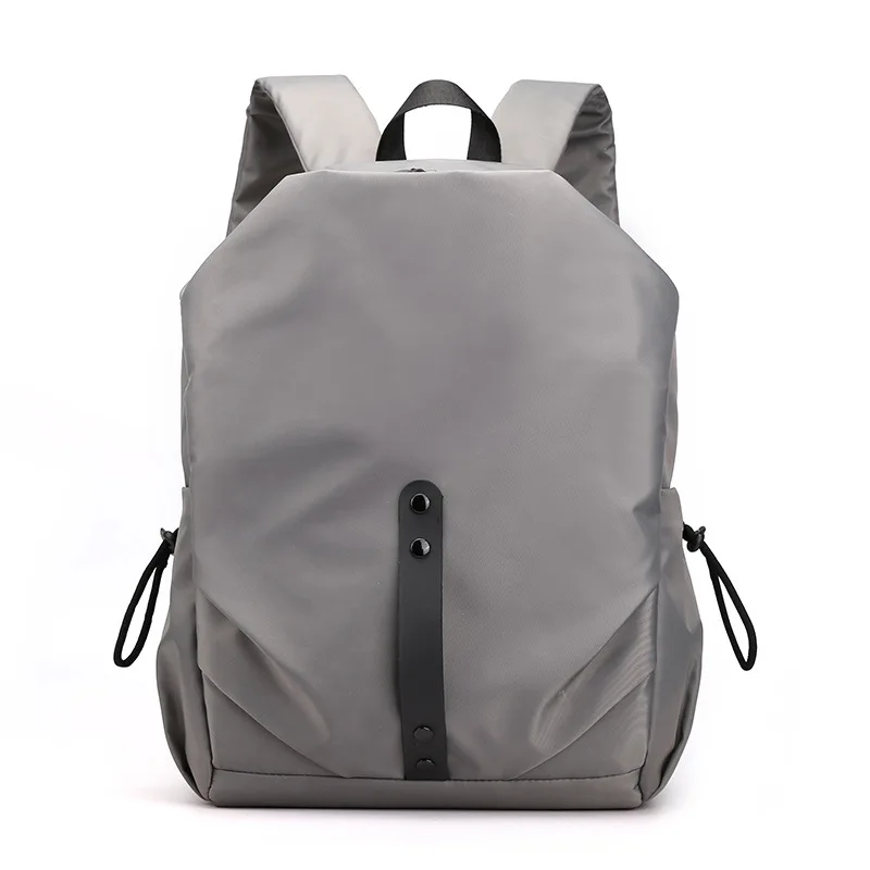 

Nylon Cloth Backpack Men's New Style USB Charging Backpack Cool Pleated Anti-theft Backpack Anti-Spillage Schoolbag
