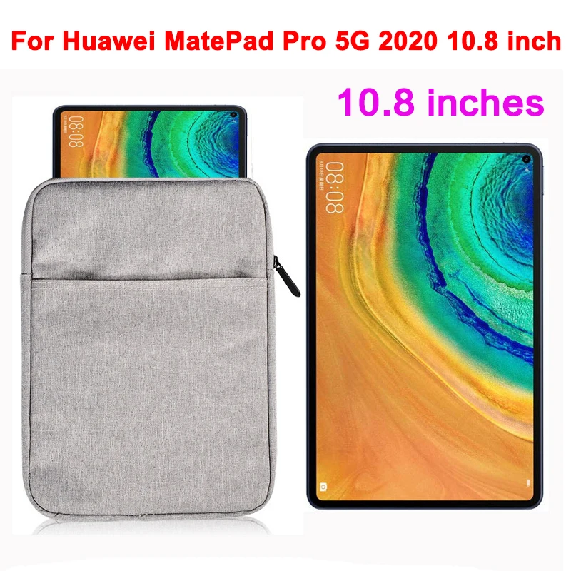 

Bag For Huawei MatePad Pro 5G 2020 10.8 Inch Tablet Liner Bag Multifunctional Double Layer Soft Anti-Fall Notebook Cotton Bags