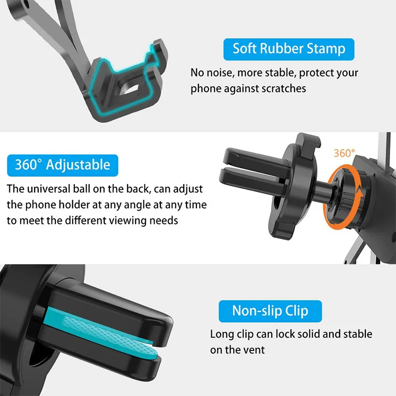 Универсальный держатель на вентиляционное отверстие автомобиля держатель гравитационный автомобильный держатель телефона для iPhone 11 XS samsung huawei металлический гравитационный держатель мобильного телефона