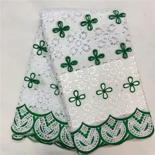 Торговля африканская швейцарская вуаль кружевная ткань с камнями белая нигерийская кружевная ткань из Дубая для свадьбы 5 ярдов/партия