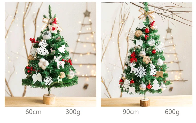 Мини украшения для рождественской елки DIY рождественская елка 45 см настольные украшения для дома комнаты Аксессуары детский Рождественский подарок
